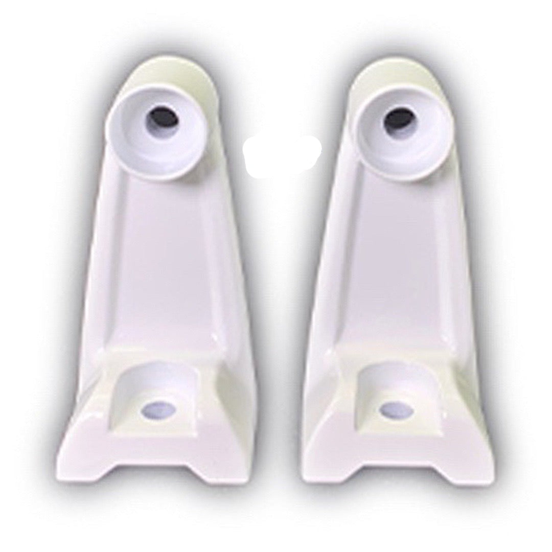 Light Bar Mounting Brackets - Cast Aluminum - White Housing