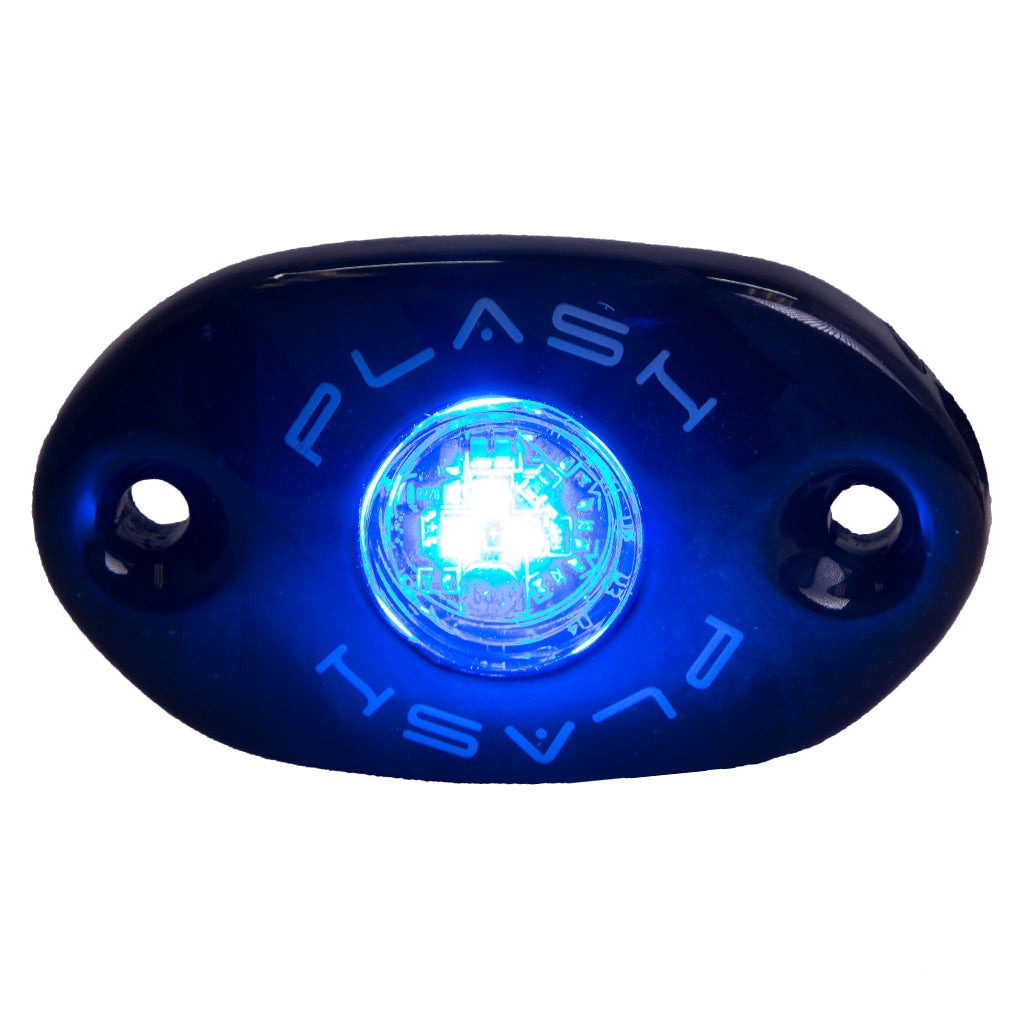 CORPUS - Carbon Fiber LED Deck Light Blue Light Turned On