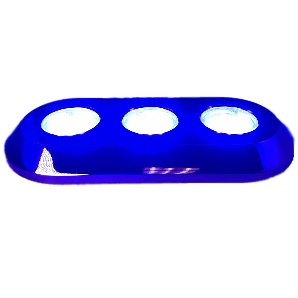 Blue Under Water LED Transom Light Plash