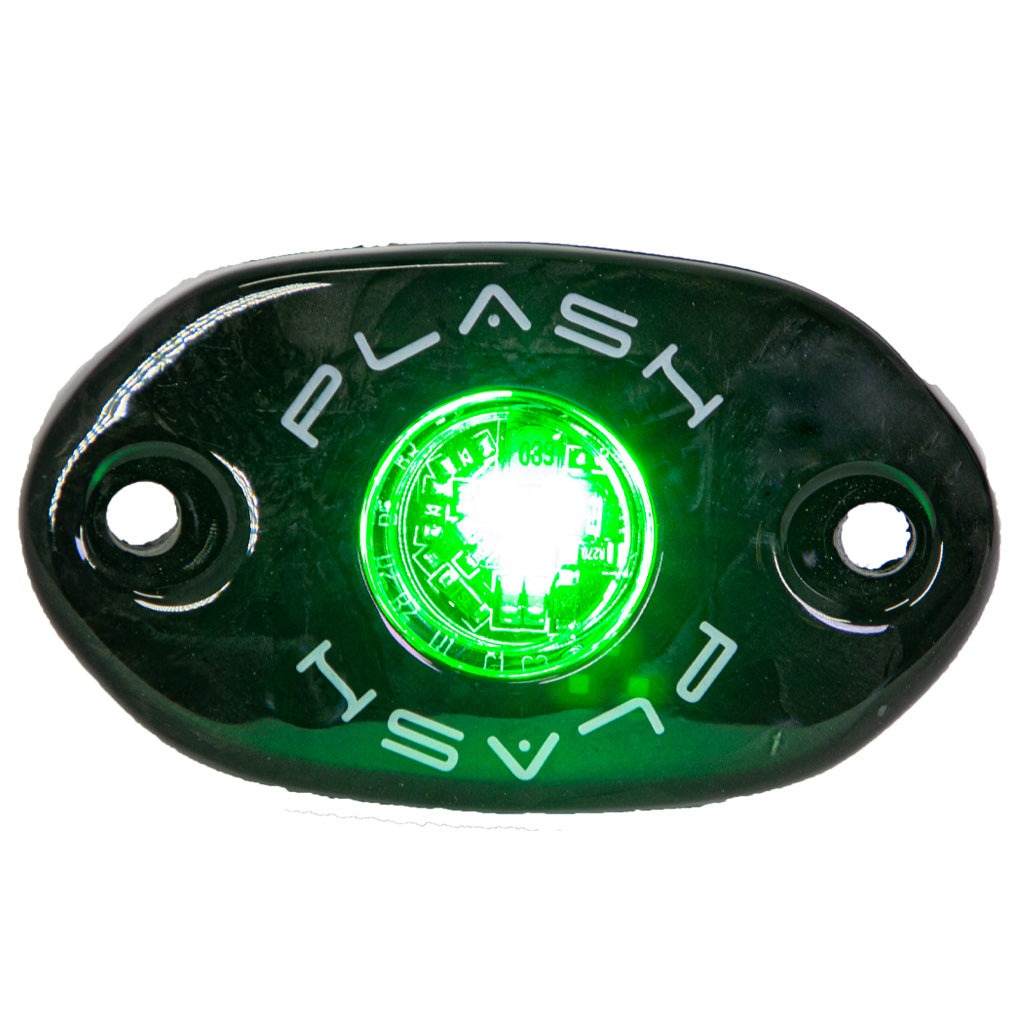 CORPUS - Green Carbon Fiber LED Deck Light - Black Housing