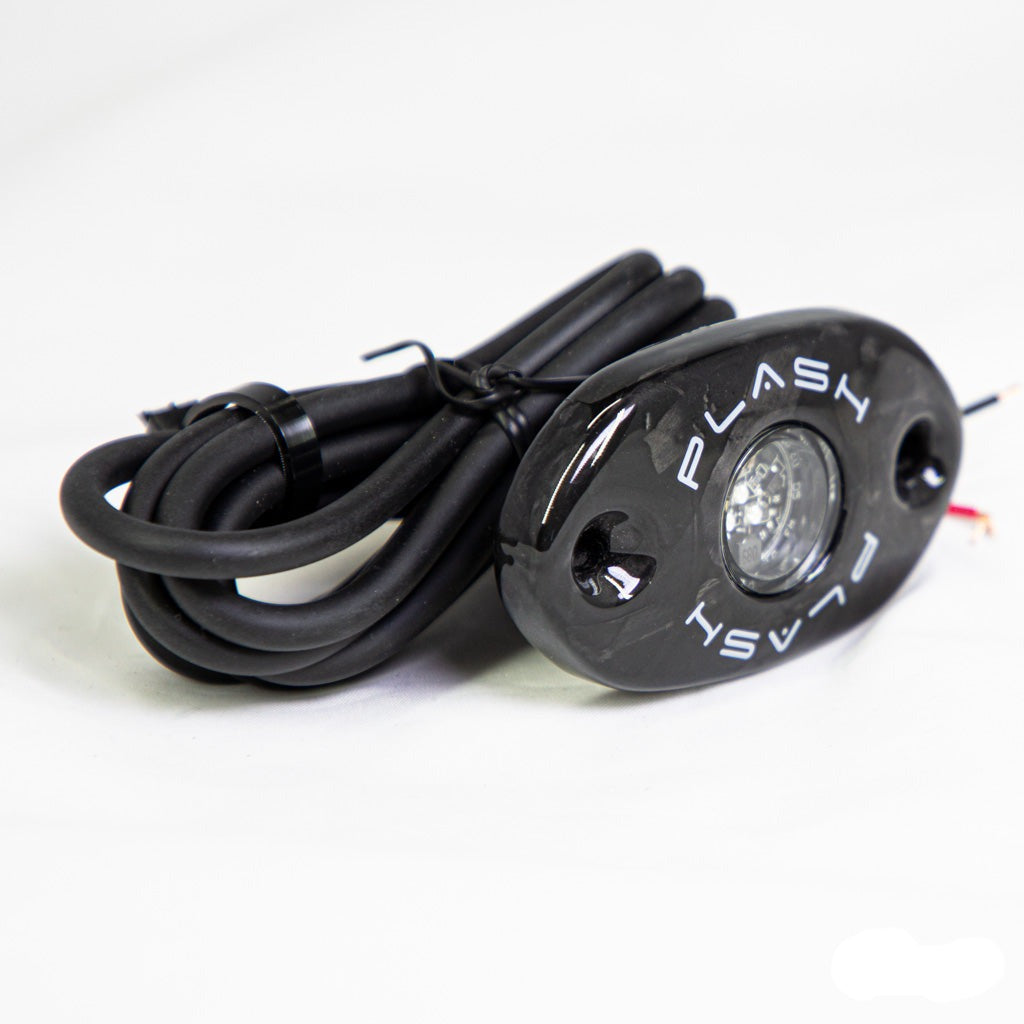 CORPUS - Green Carbon Fiber LED Deck Light - Black Housing