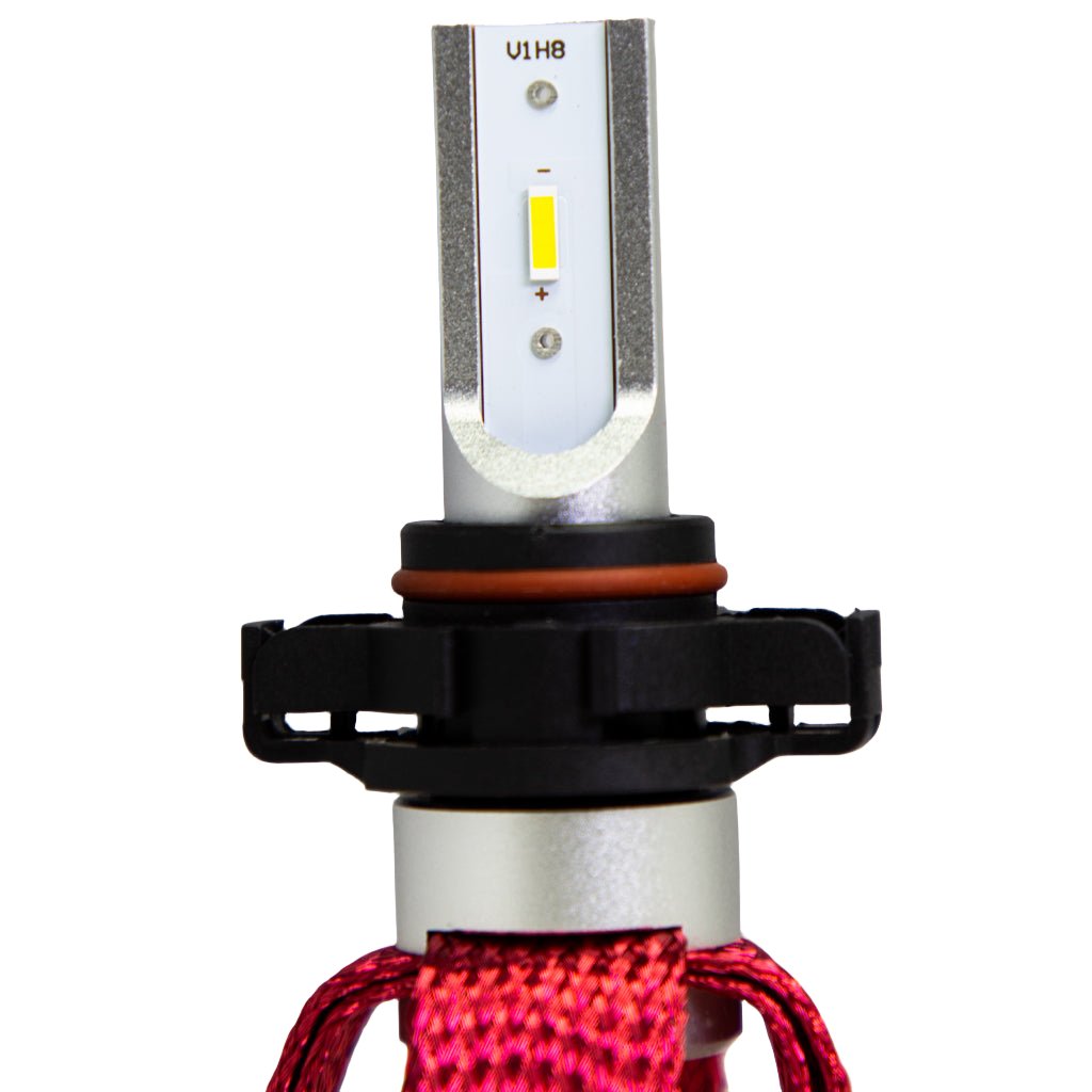 5202 (H16EU) Flexible Copper Braided LED Headlight Conversion Kit Close up