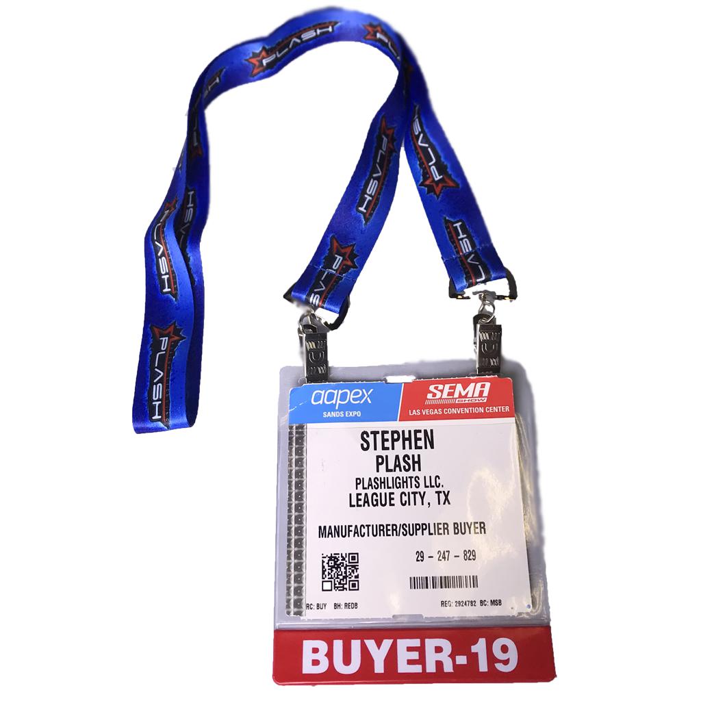 Plash Trade Show Lanyard with Name Tag