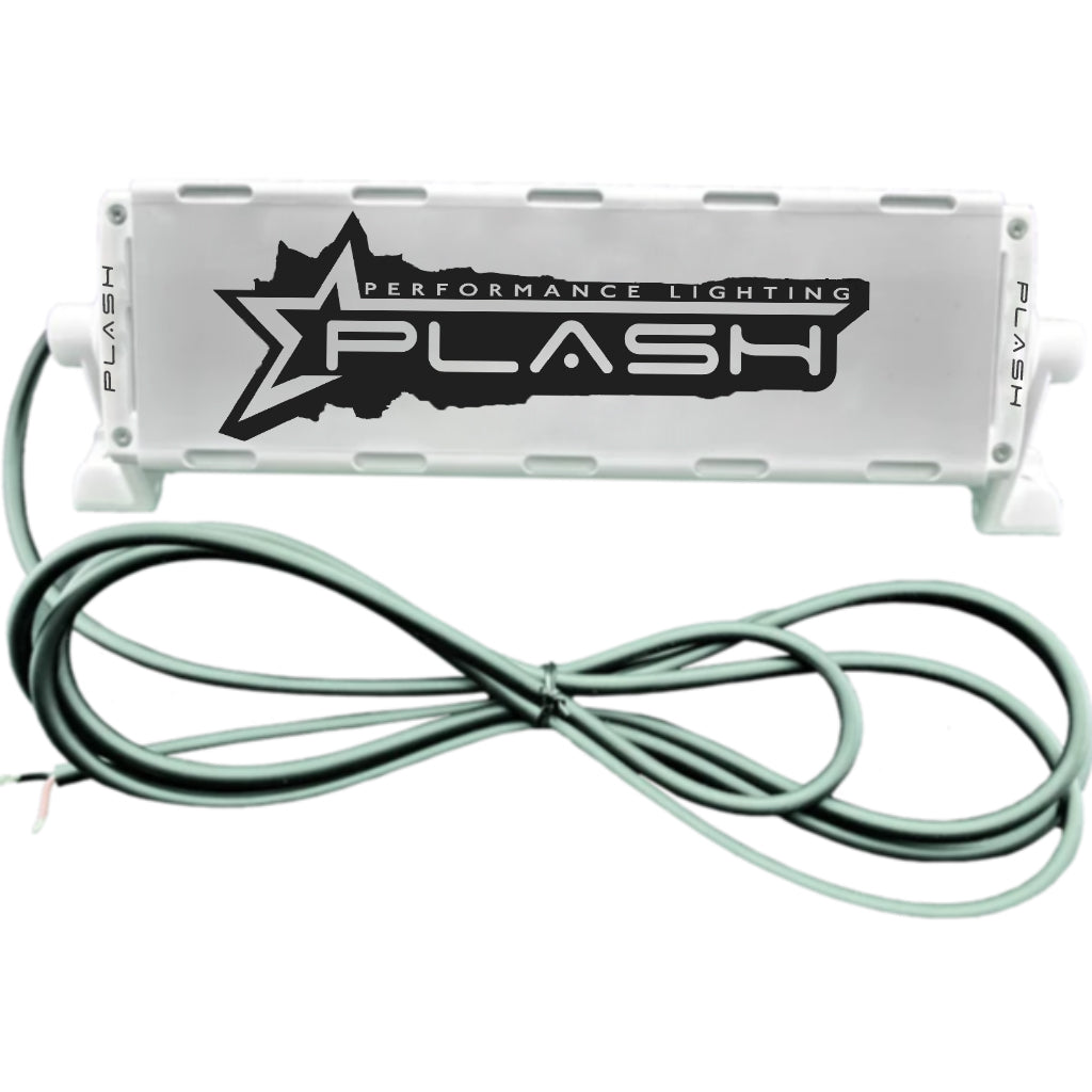 PlashLights 10 12 inch LED Light bar marine rated LED boat spreader t-top reverse saltwater grab rail