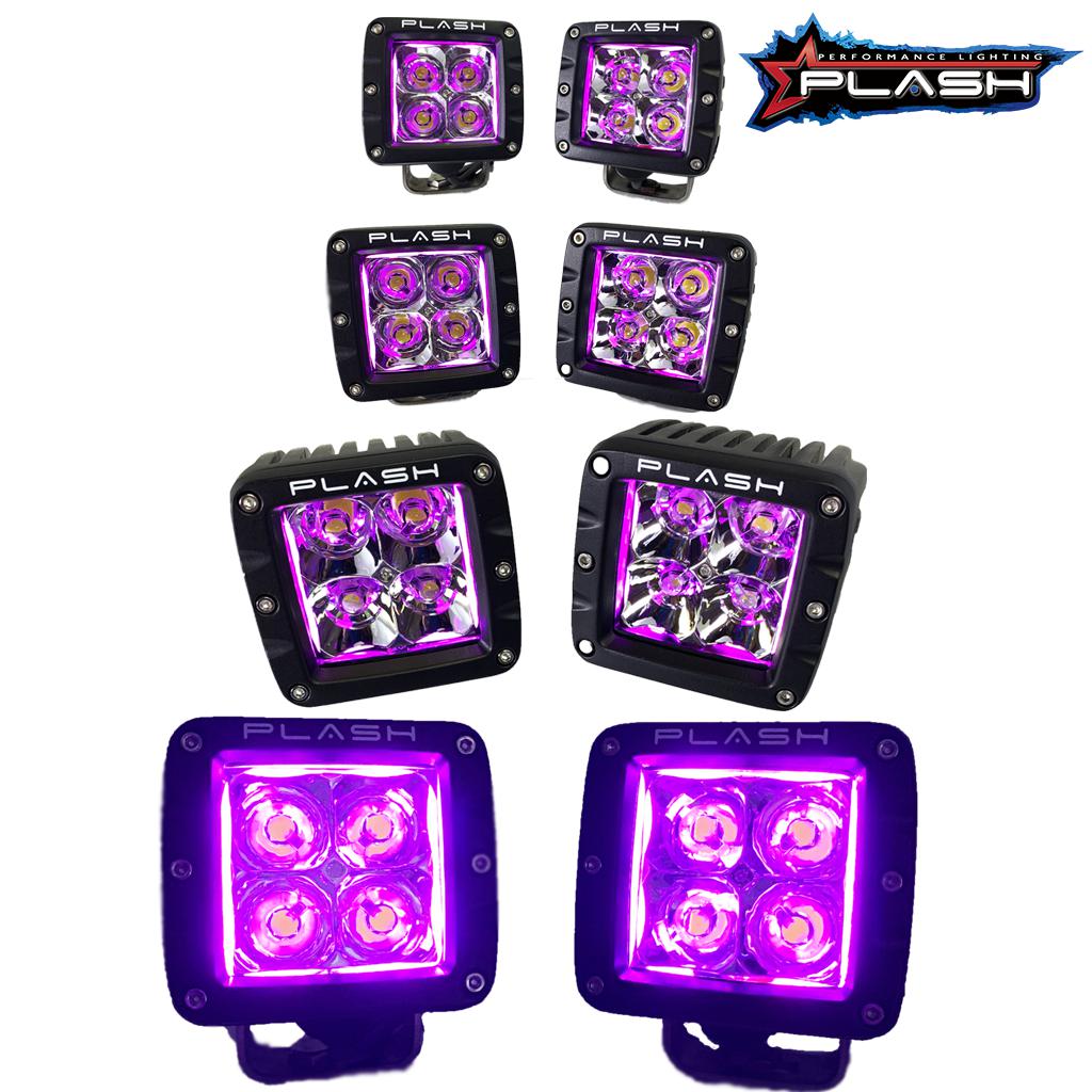 Back Lit Cube Lights Multi Pink PlashLights