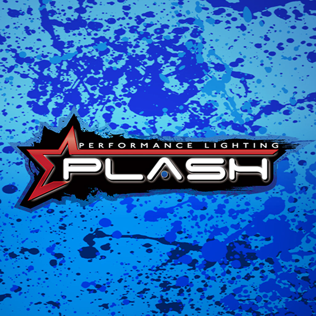 Blue Splatter PlashLights Sticker 