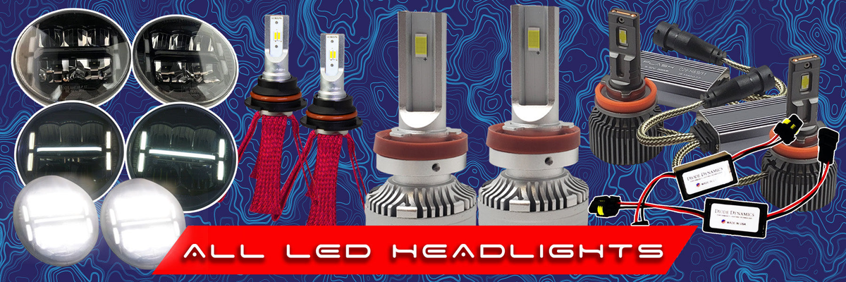 Led Upgrade LED Headlight Conversion Kits | High Output-Braided | Plash