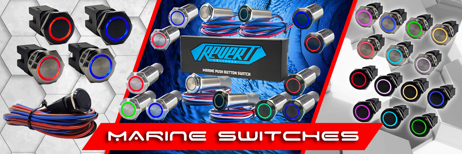 Marine Boat Rocker Switches | Panels with Voltmeters | Plash