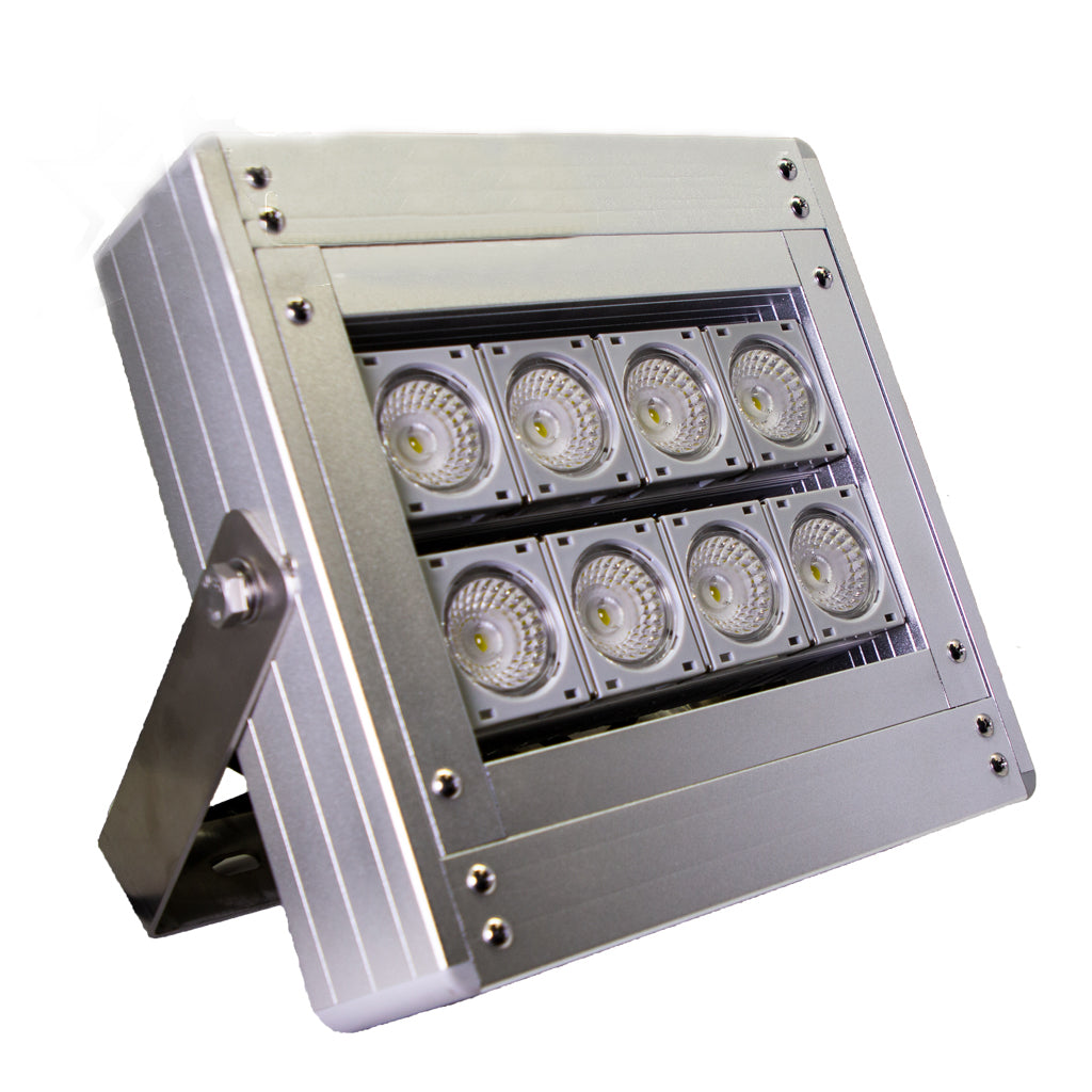 Industrial rugged High Voltage LED Spot light. Bright high output dependable solid construction Aransas LED Search Light.