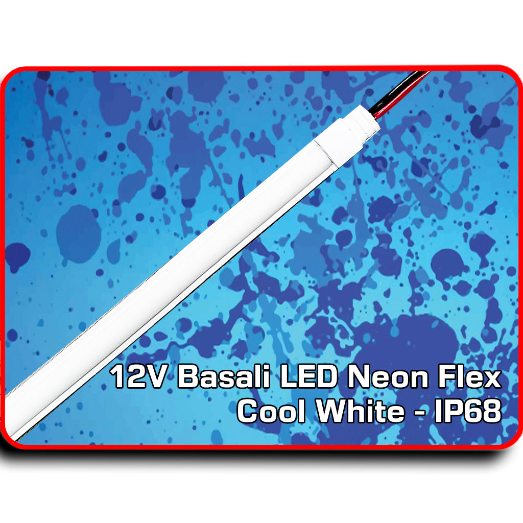 Waterproof LED Strip Light 10 Inch 5000K White Neon Dot Free Glow