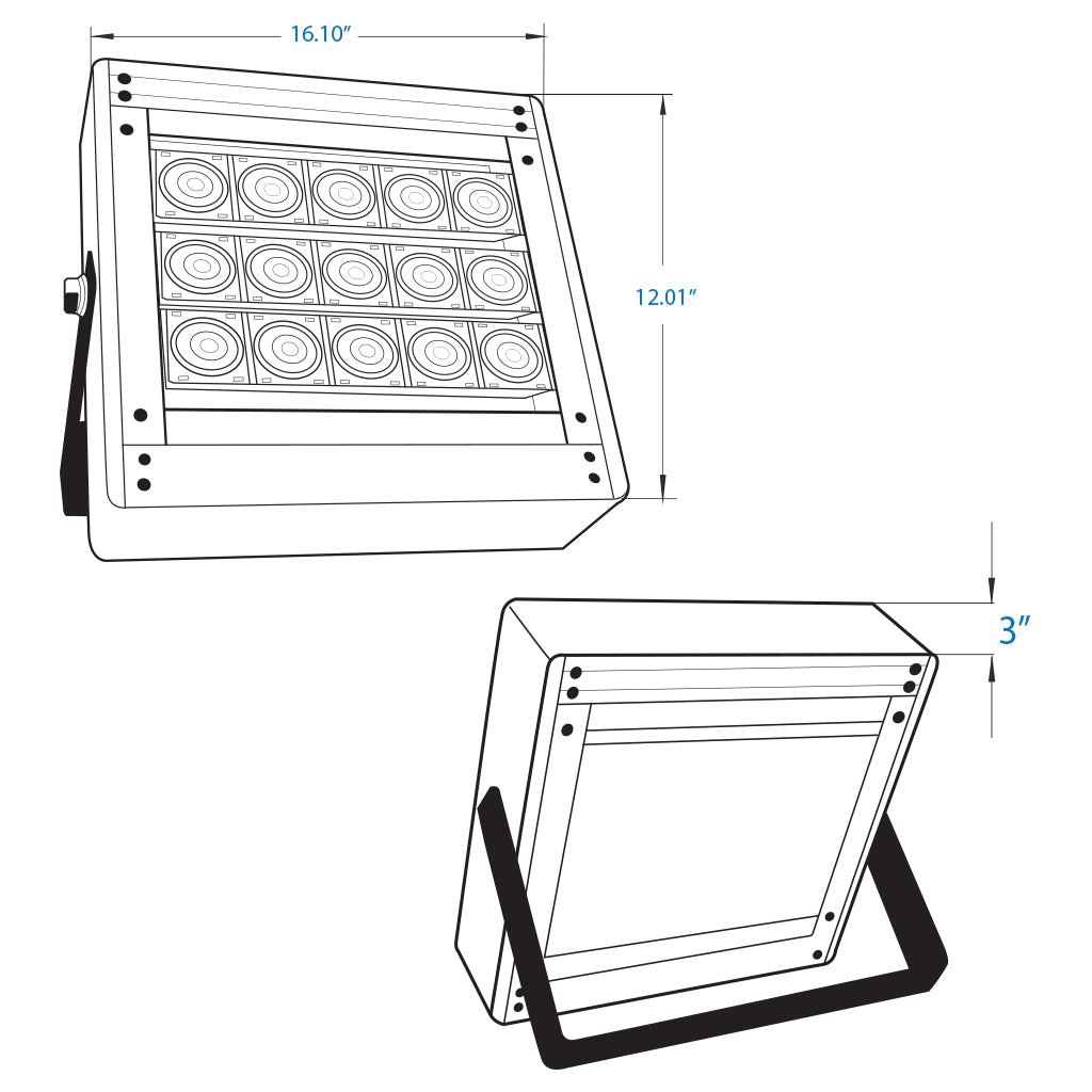 Aransas-Series Marine LED Flood Light - 200W