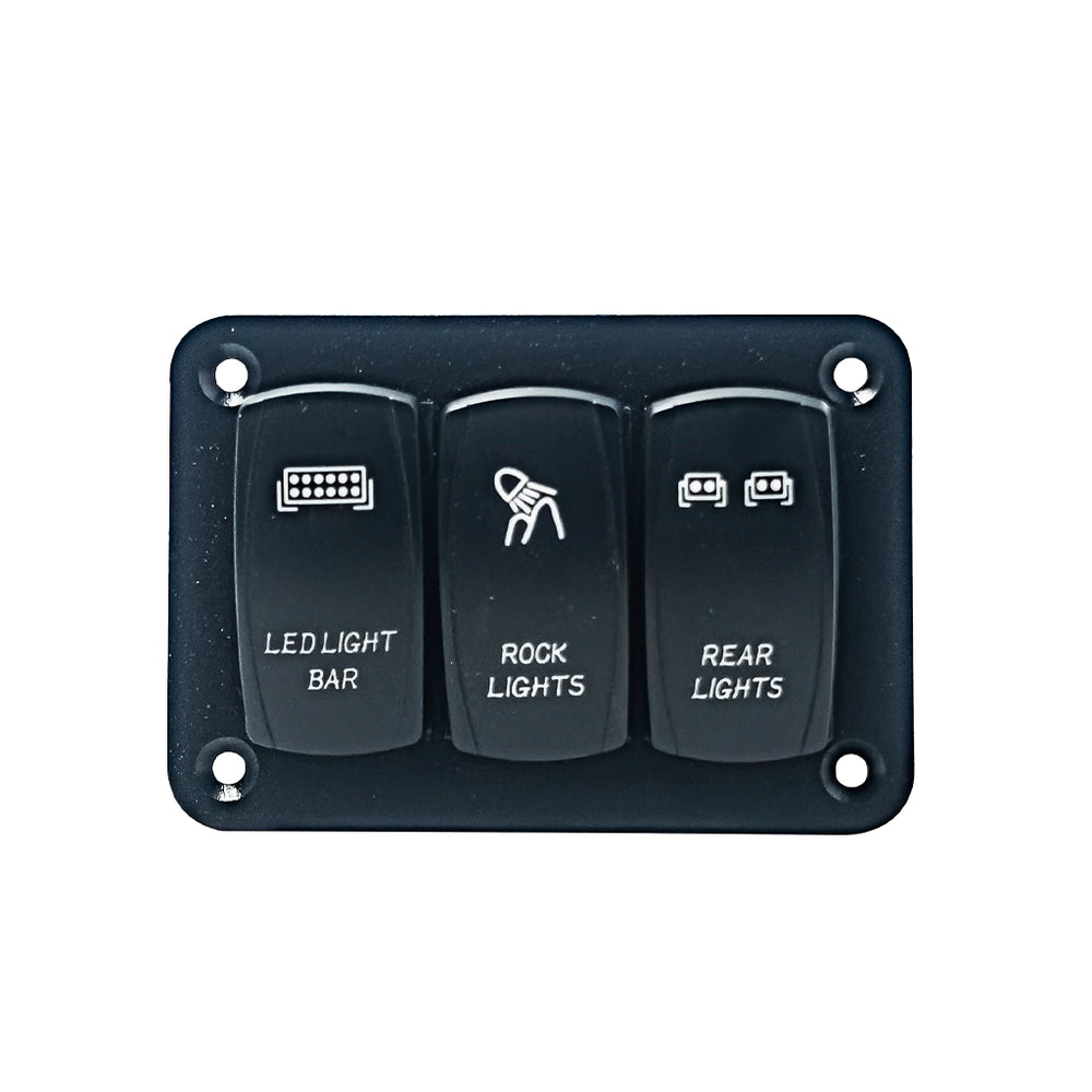 3 Switch Rocker Panel | Rock Lights | Light Bar | Rear Lights