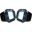 40W Diffused Beam Flush Mounted LED Cube Light Pair Kit LED On