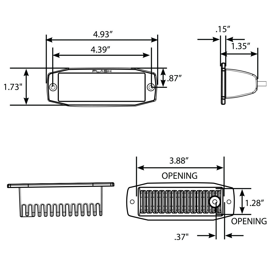 Altius CF-1 Carbon Fiber LED Spreader Light