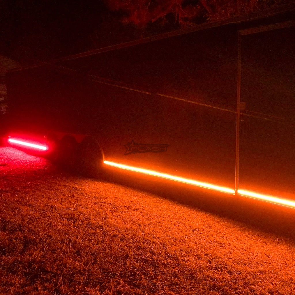 LED Amber and Red Orange Strip Light Truck Trailer Running Indicator IP68 waterproof