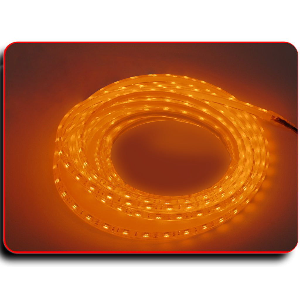LED Amber Orange Strip Light for Boat Kayak Truck or Bar IP68 Marine Rated waterproof