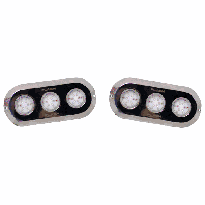 Marine Transom Lights | Color Changing RGB | Stainless Steel