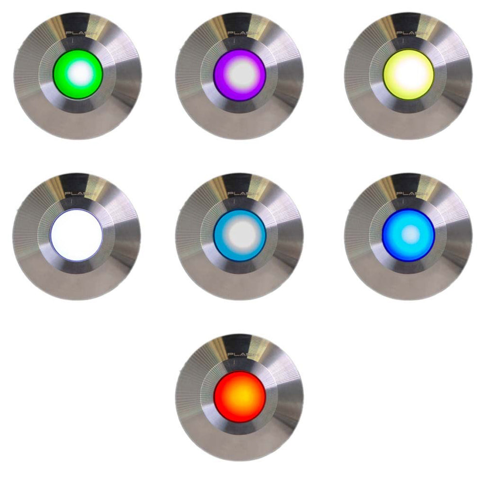 Gravity Surface Mounted LED Deck Light | 316 Steel | RGB