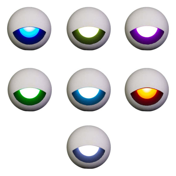 Gravity Surface Mounted LED Deck Light - White Housing - RGB