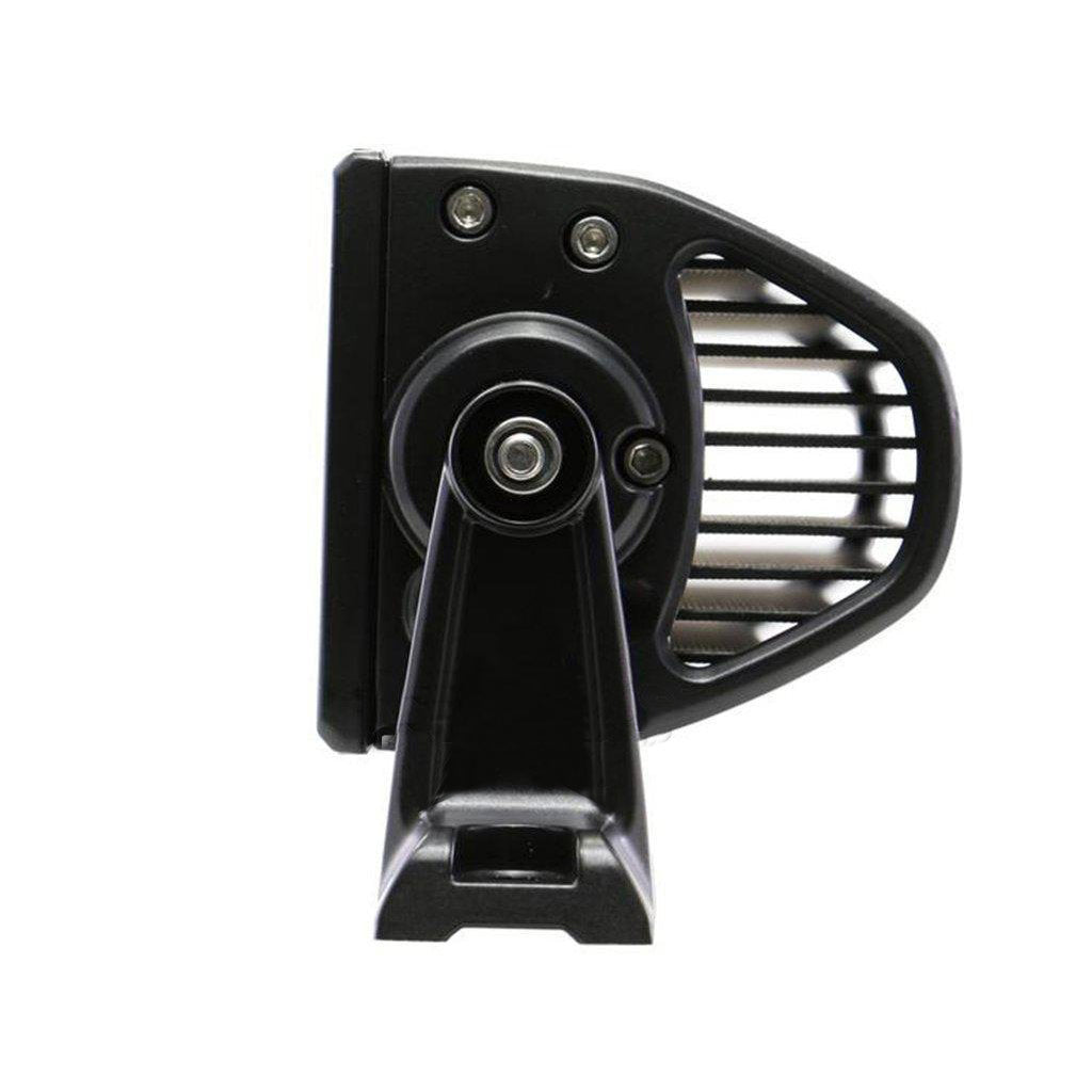 Plash IR-Series LED lightbar view from the left side on white background.