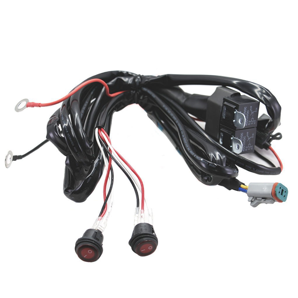TX-Lightbar Mx-Lightbar Wiring-Harness-Relay-RockerSwitch