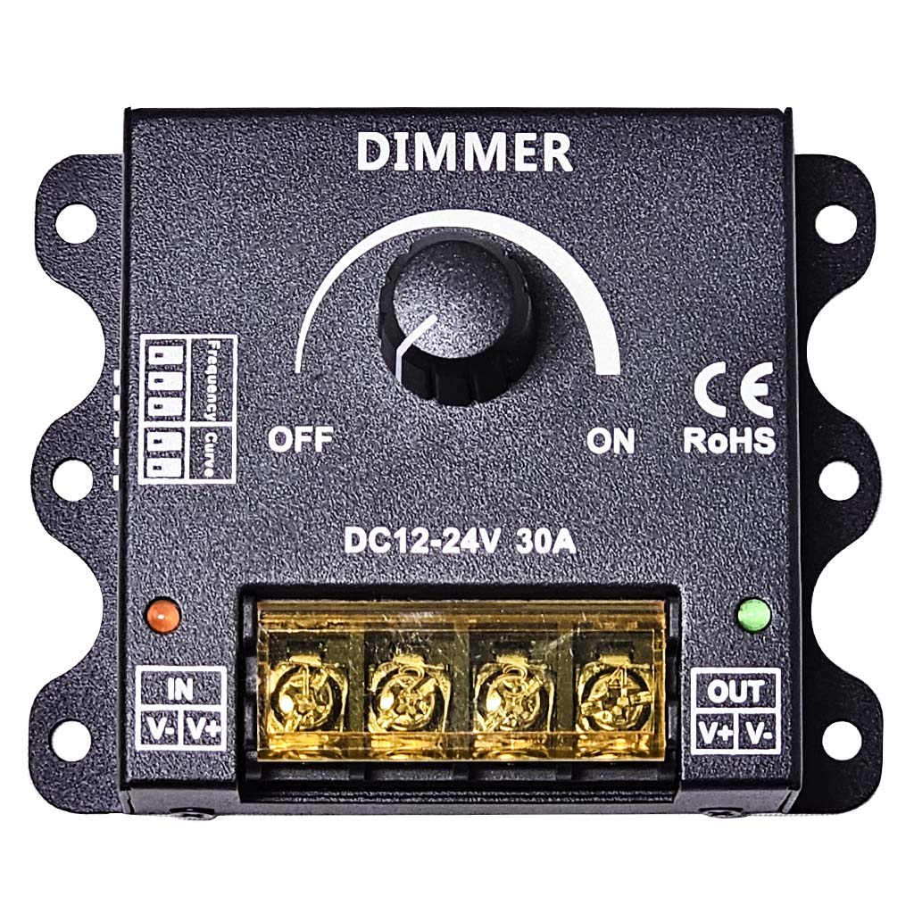 Manual Dimmer Switch.  Dip Switch Frequency Control.