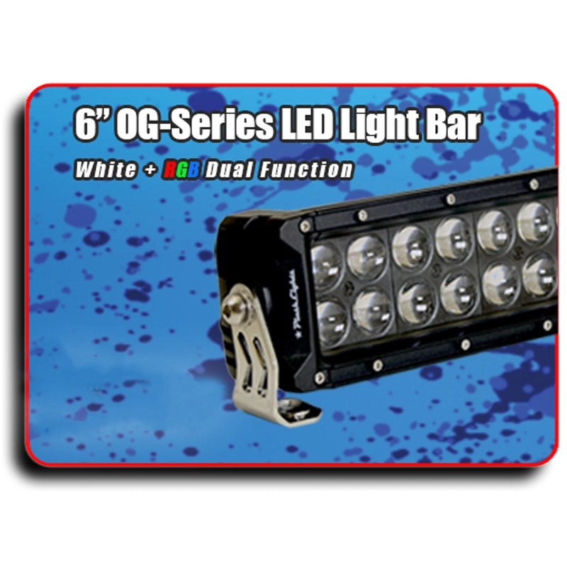 6" Blacked Out OG-Series LED Light Bar + RGB Backlighting