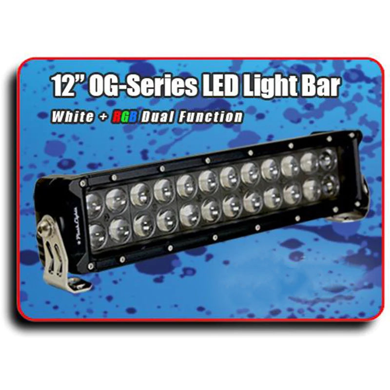 12" Blacked Out OG-Series LED Light Bar + RGB Backlighting