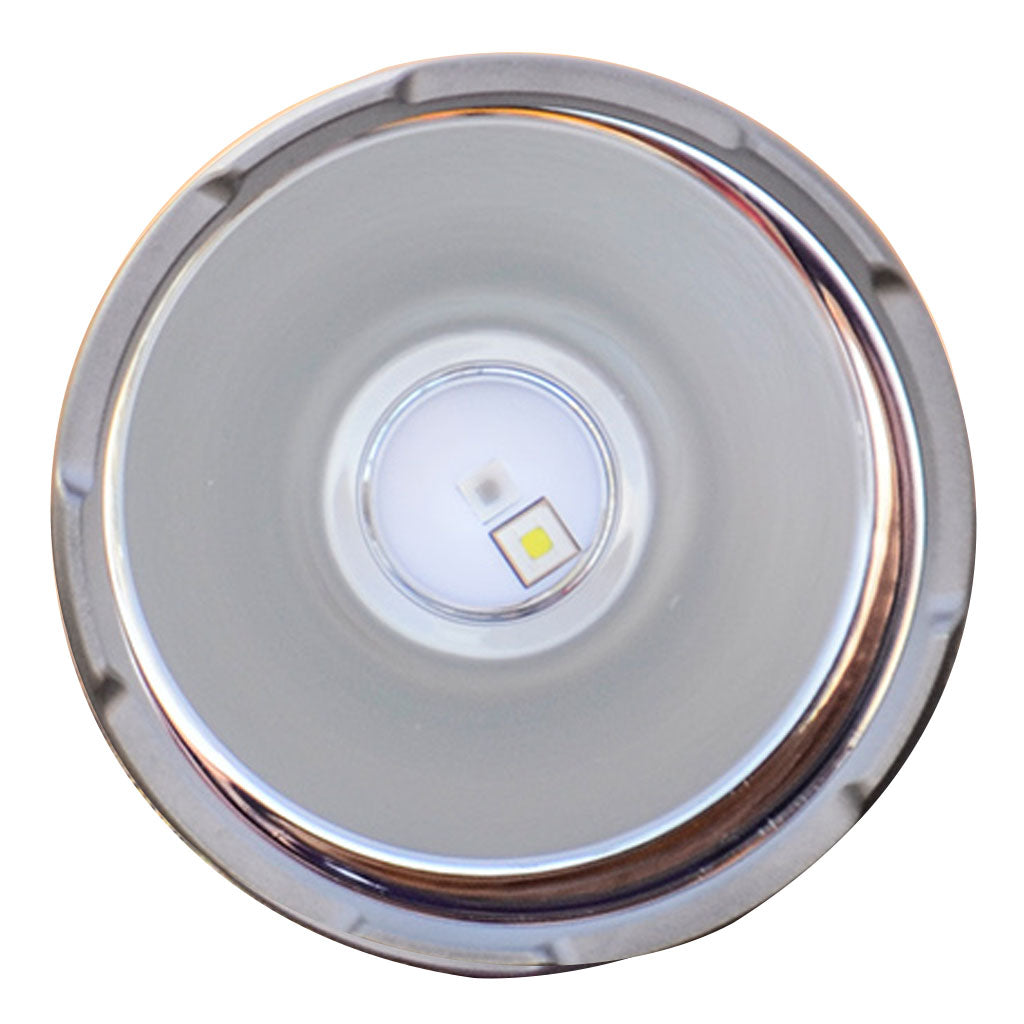 PL50X hunting flashlight with rotating head for centered red/green/white beam 