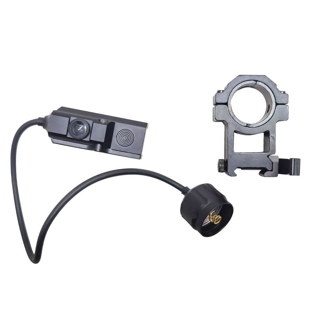 Picatinny Mount Accessory with Pressure Switch for Flashlight