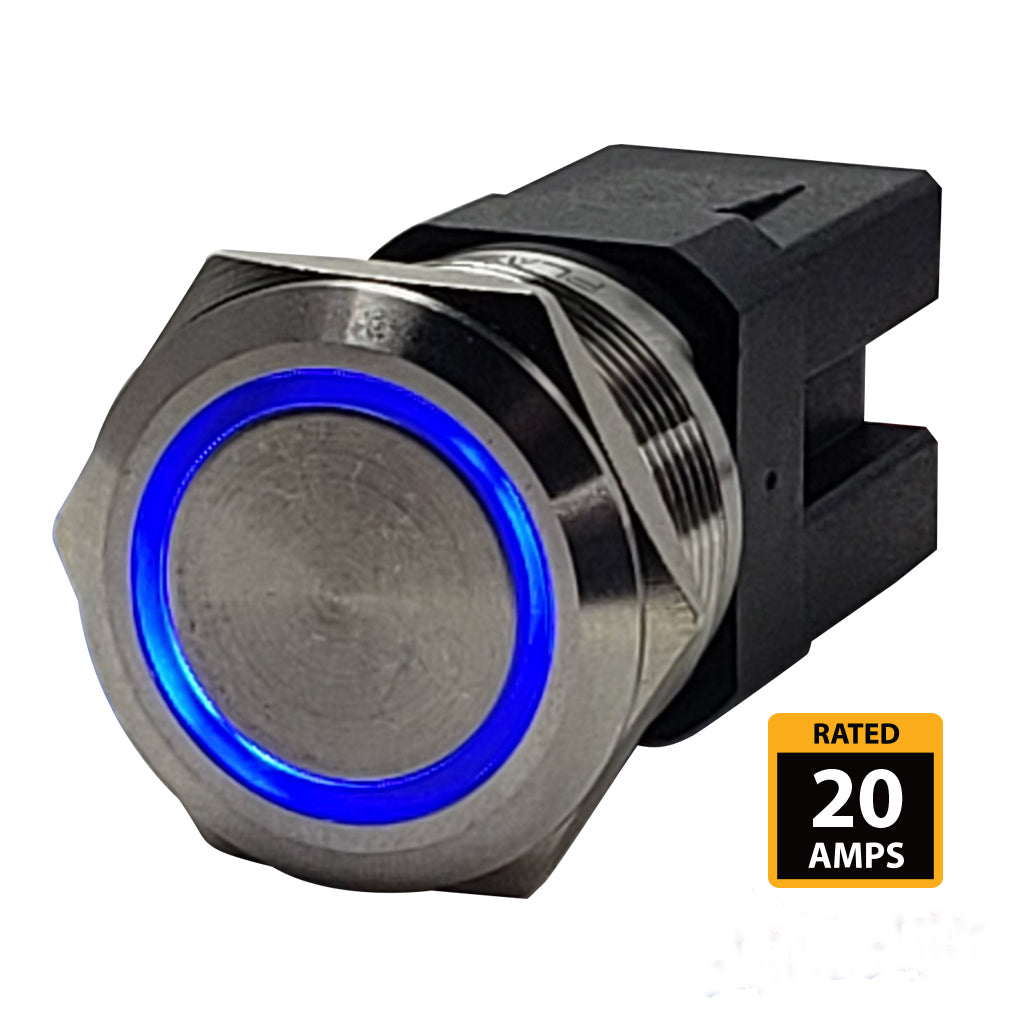 Stainless-Steel-Marine-Push-Button-Switch-20A-Rated-Blue-LED