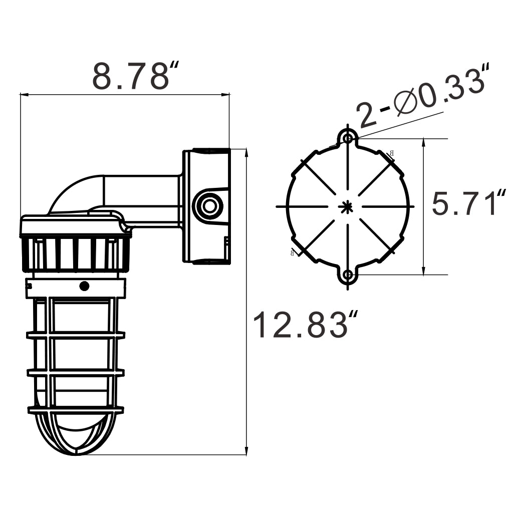 Wall Mounted Luminaire - Explosion Proof