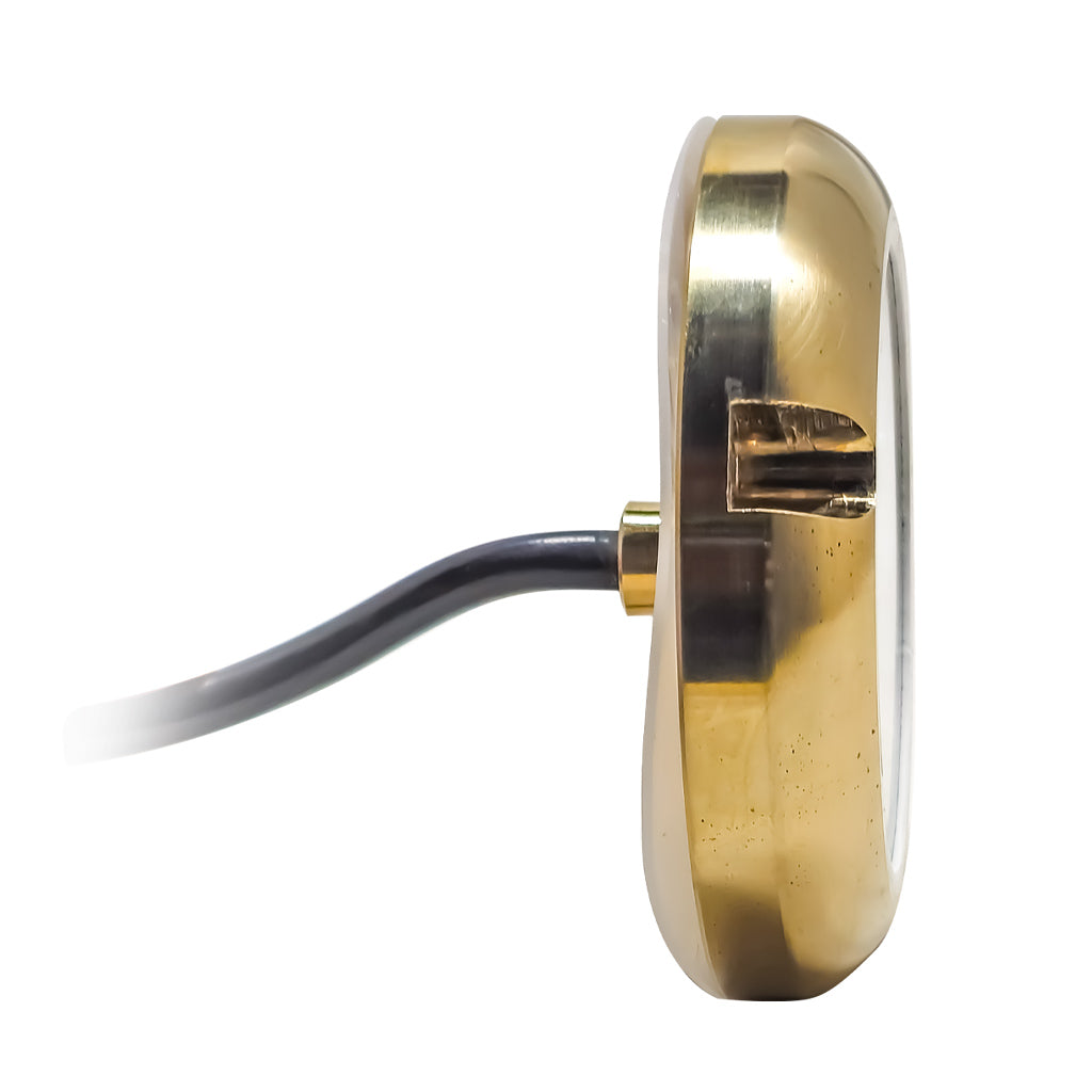 EPIK Underwater Transom Light- Brass Housing - RGBW- Side View