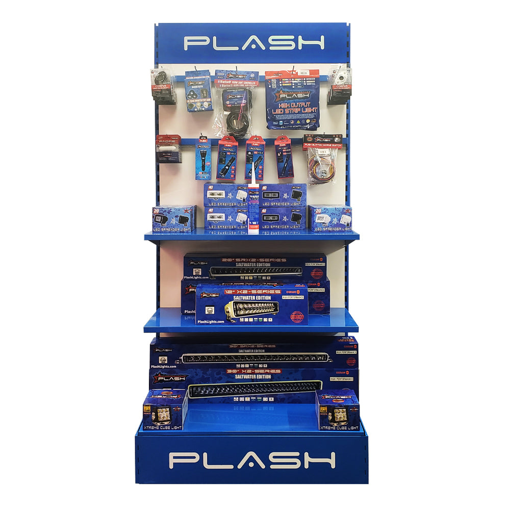 Plash LED Lighting Metal Display Rack
