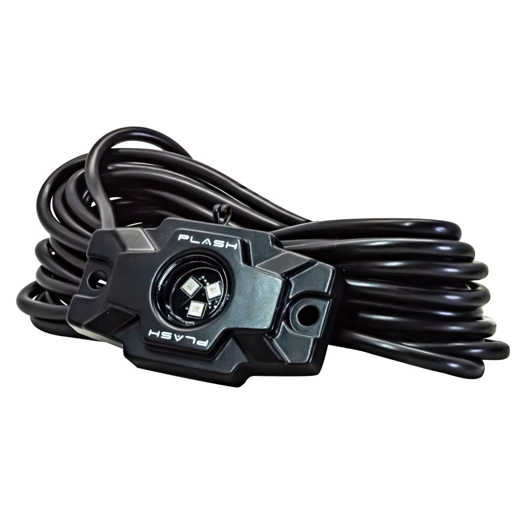 Black aluminum RGBW rock light IP69K waterproof