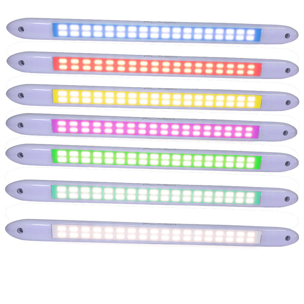 Pipe Mounted T-top Light LED Brightest Linear Light White Carbon Fiber Housing RGB Color