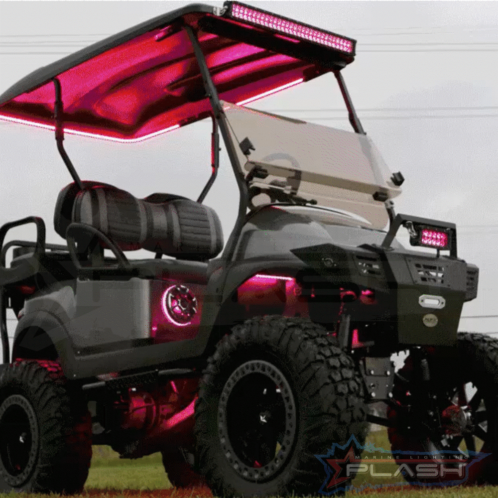 PLASH Ultimate Golf Cart Kit | Color Changing LED's | LIMO