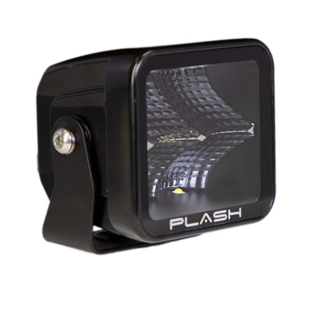 X2-Cube - FLOOD Black matte powder coated housing Extremely Bright Blacked Out Design Deautch Connector Plash Marine 