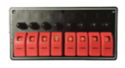8 Switch Panel with Breaker