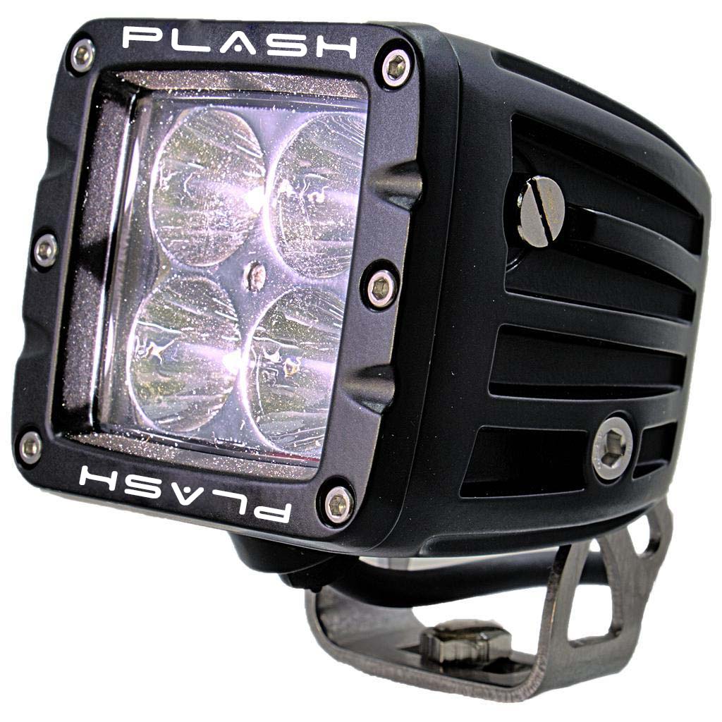 dependable work light - extreme distance - spot - stainless steel - marine - quality led cubes