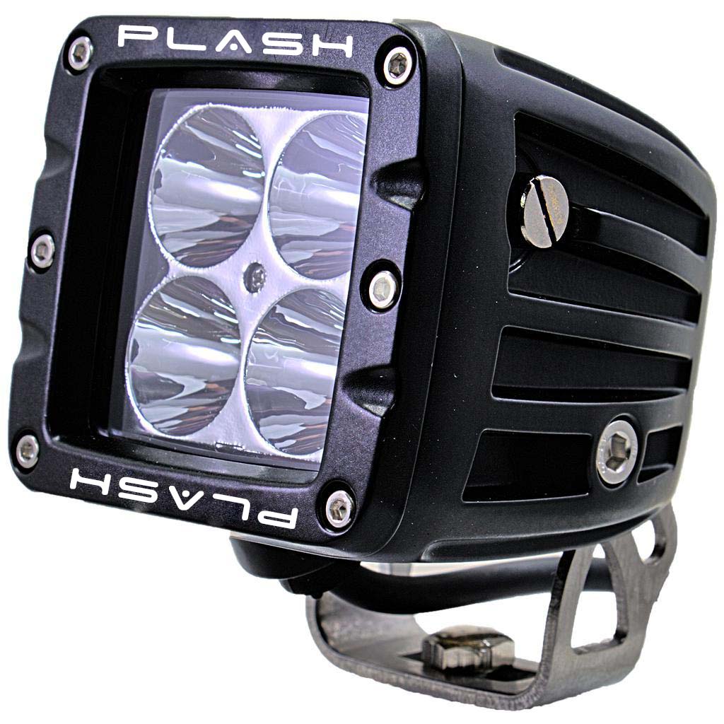 dependable work light - extreme distance - spot - stainless steel - marine - quality led cubes