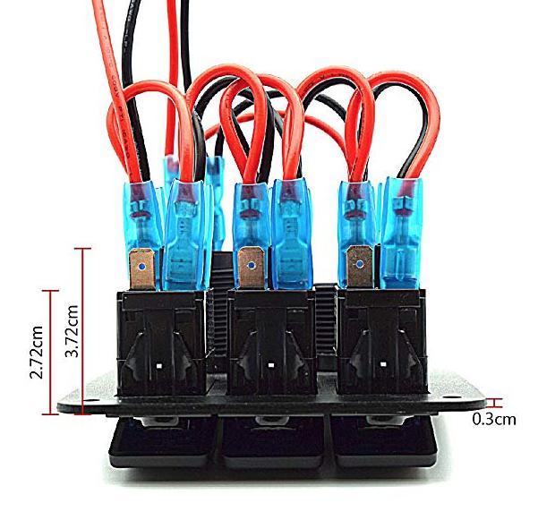 8 Switch Panel with Breaker