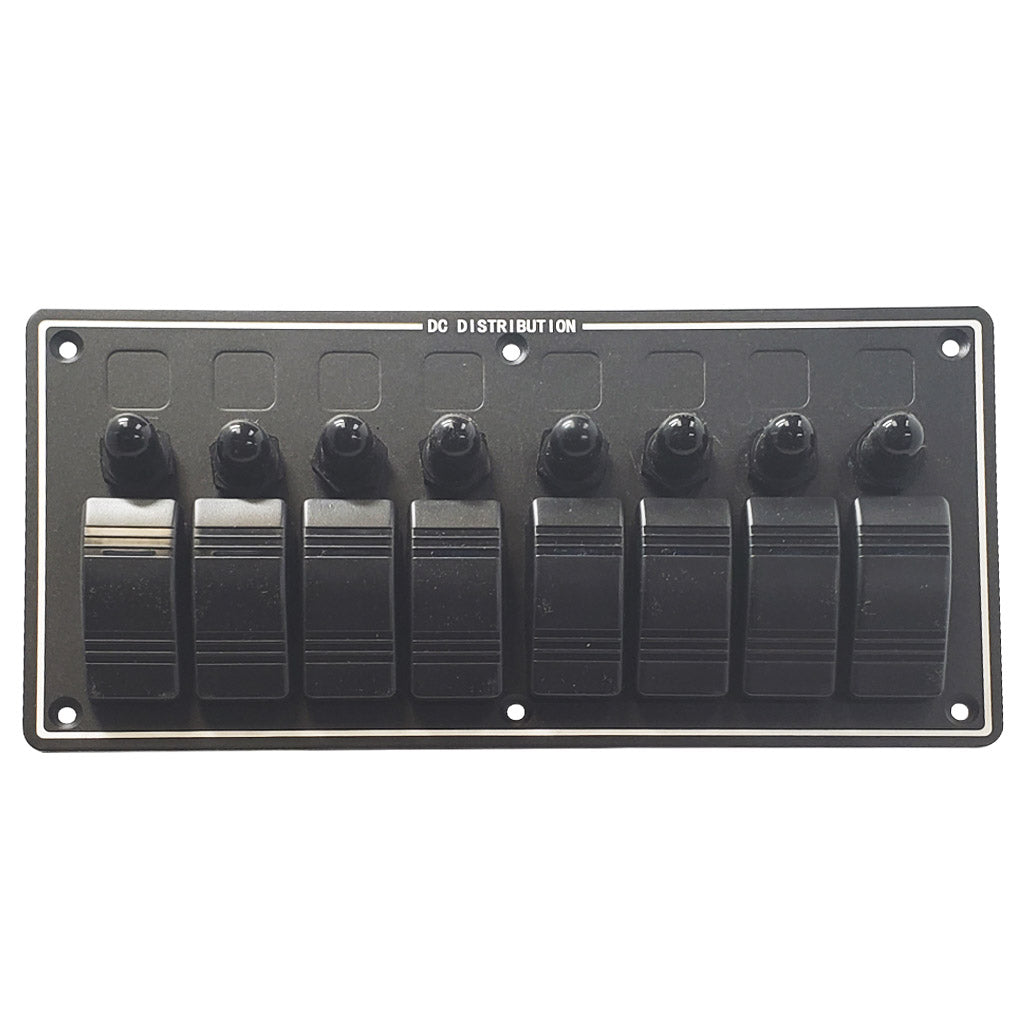 8 Switch Panel with Breakers - Marine