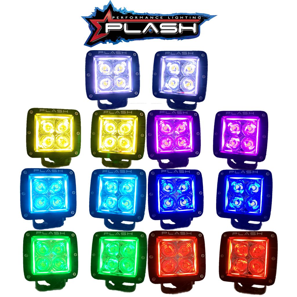 Back Lit Cube Lights Multi Color PlashLights