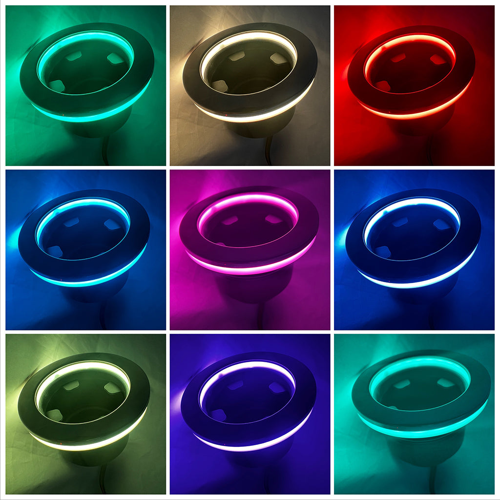 LED Ringed Cup Holder Replacement Marine RGB Collage