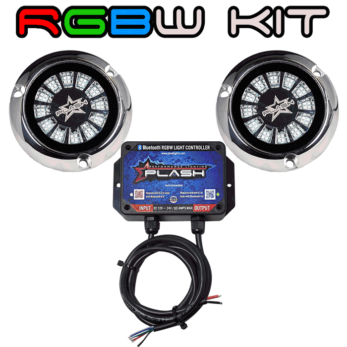 EPIK Marine Underwater RGBW LED Transom Boat Light PLASH