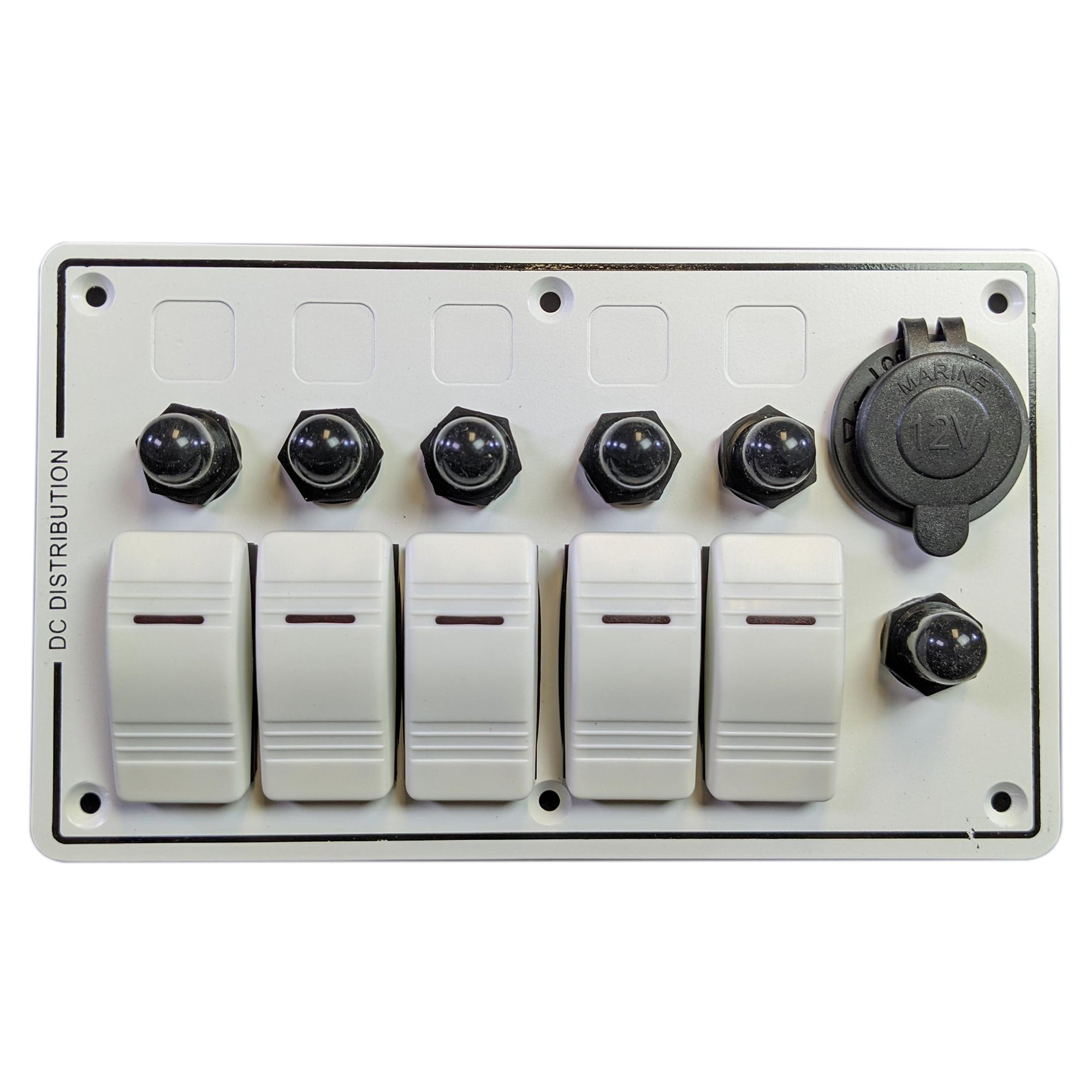 5 Switch Panel with Breakers - Marine