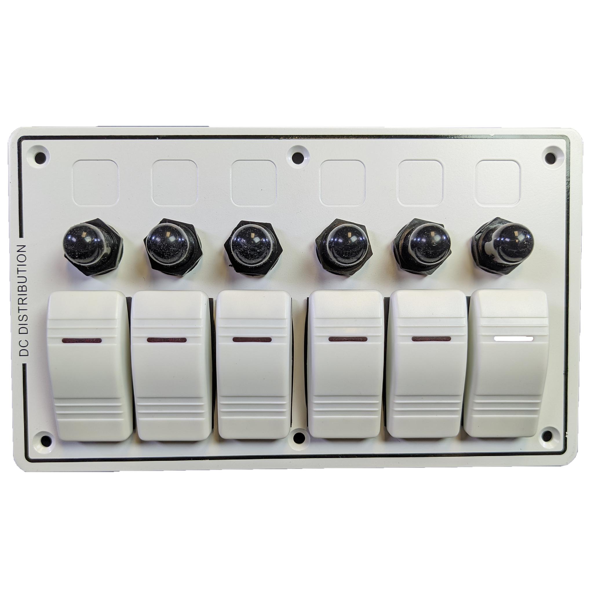 6 Switch Panel with Breakers - Marine