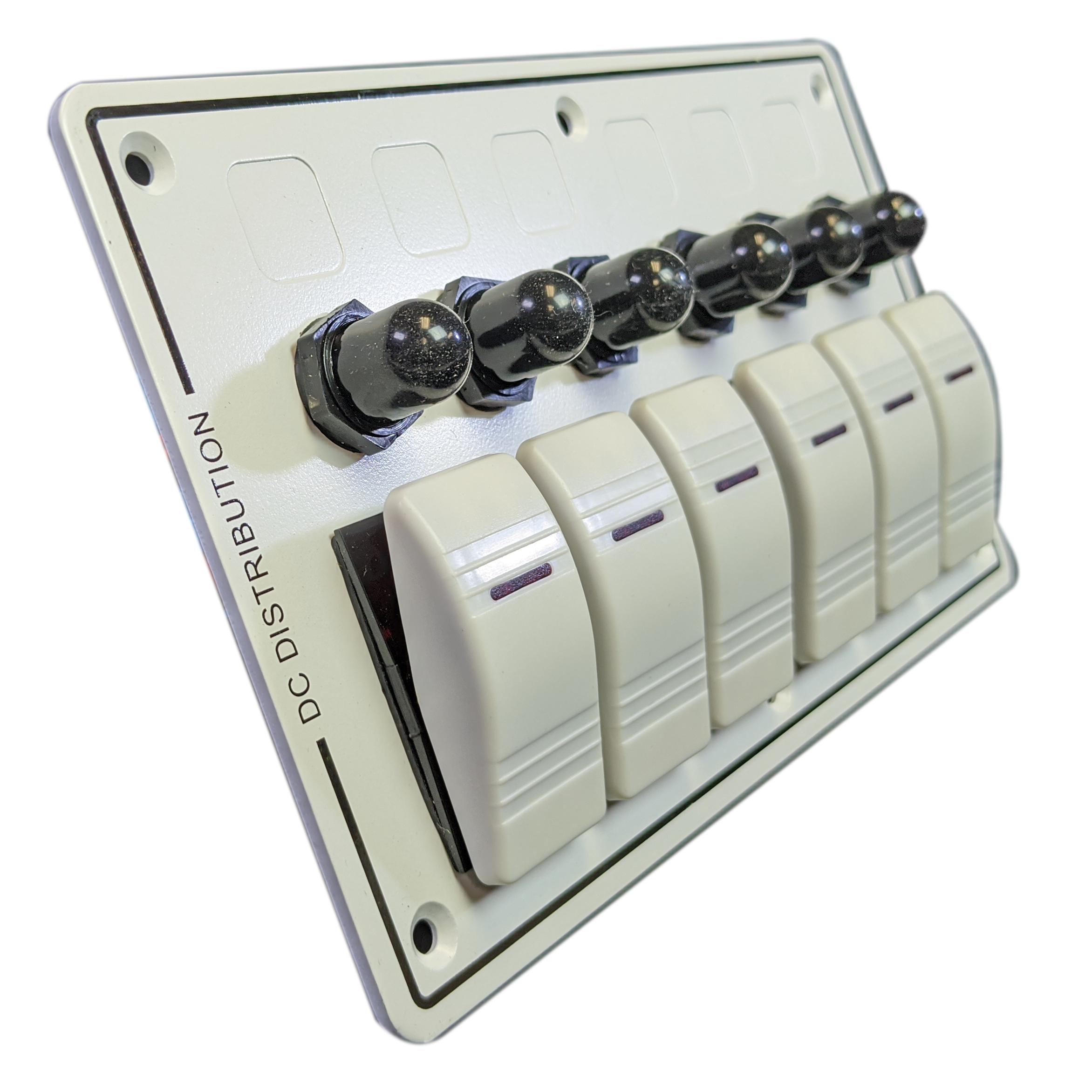 6 Switch Panel with Breakers - Marine