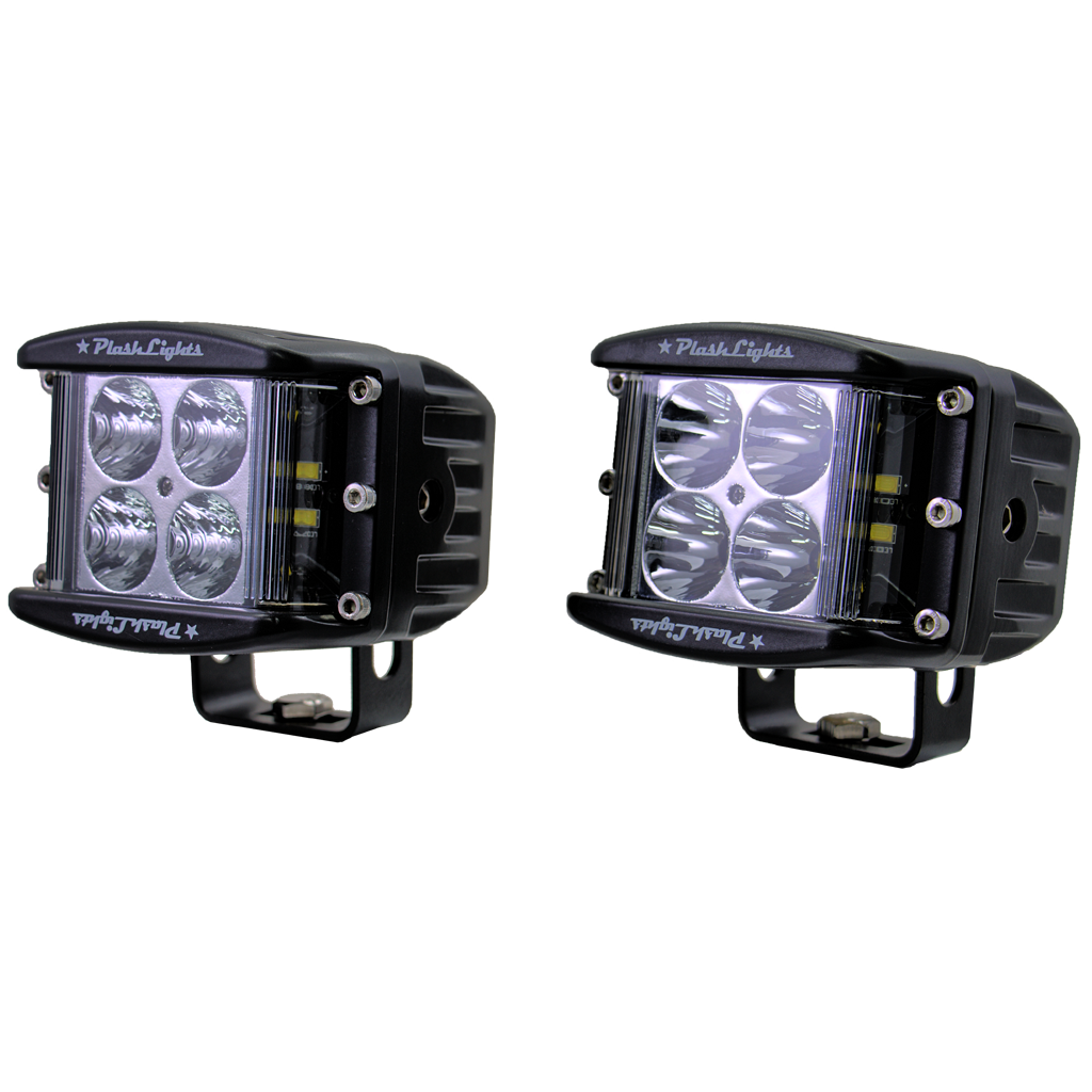 PlashLights 60W Side Shooting LED Cube Lights